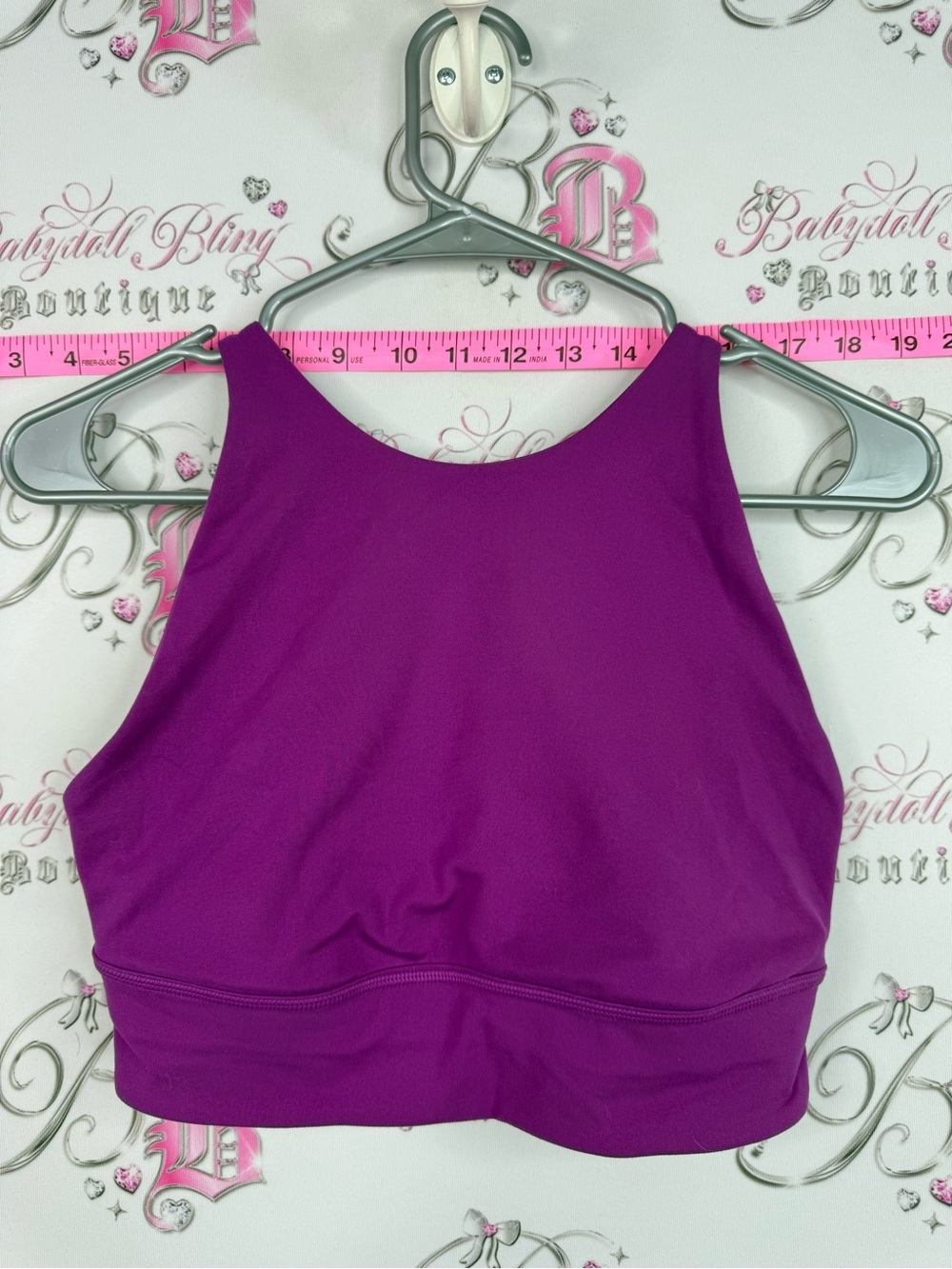 Athletic Works Magenta High-Neck Sports Bra